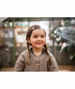 Nico Recycled Knit Cardigan Taupe brown Matona Fashion Baby, Children -Baby Tops Elegant Store nico recycled knit cardigan taupe brown matona fashion baby children 2