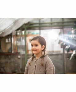 Nico Recycled Knit Cardigan Taupe brown Matona Fashion Baby, Children -Baby Tops Elegant Store nico recycled knit cardigan taupe brown matona fashion baby children 5