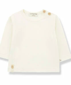 Noelle Organic Cotton T-shirt Ecru 1+ in the family Fashion Baby