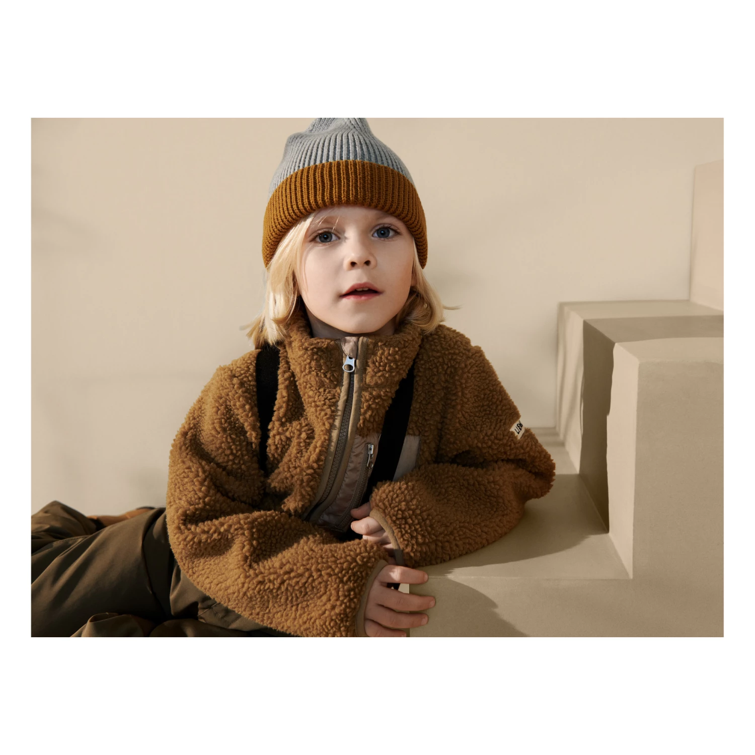 Nolan Recycled Polyester Jacket Camel Liewood Fashion Baby, Children 2 Nolan Recycled Polyester Jacket Camel Liewood Fashion Baby, Children - Image 2