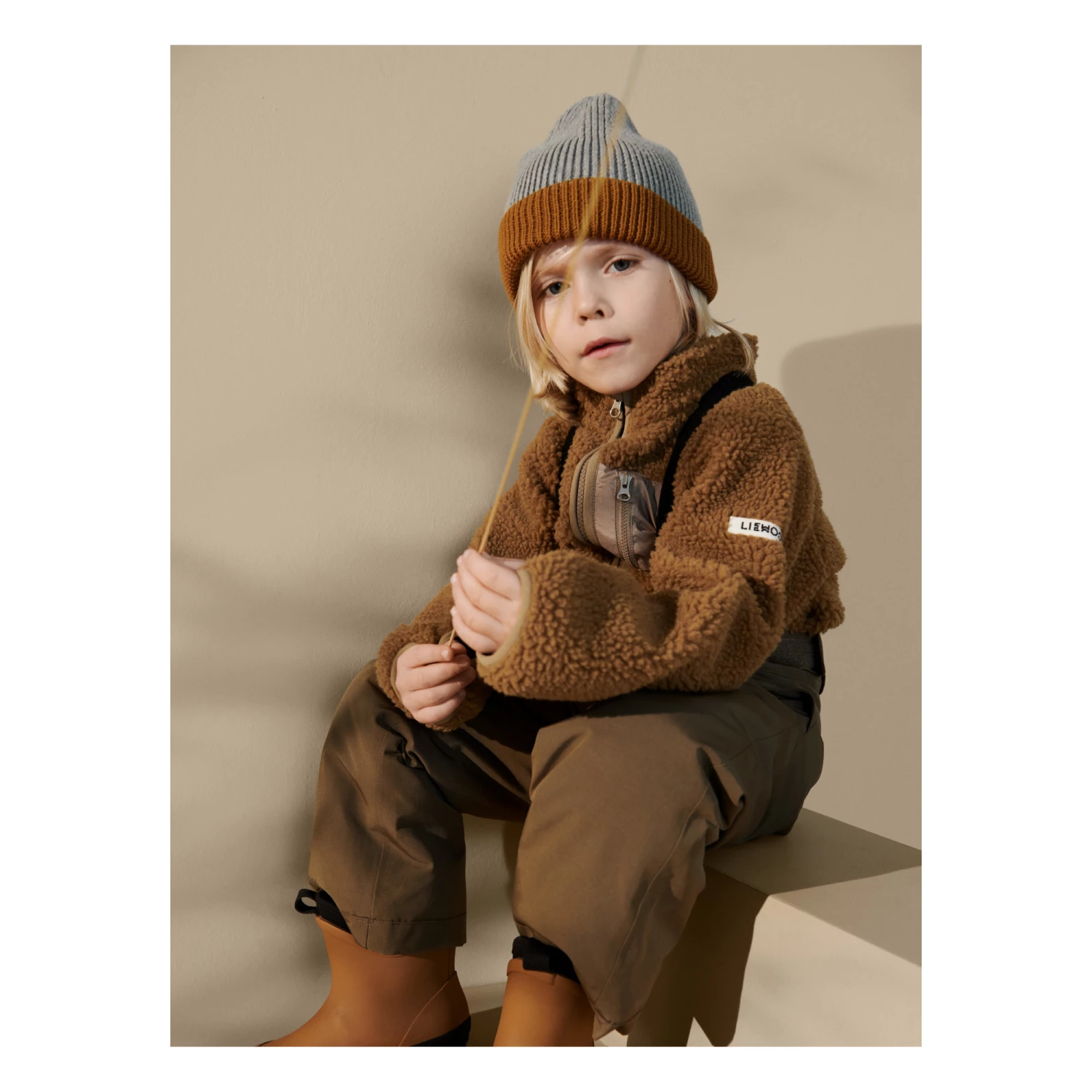 Nolan Recycled Polyester Jacket Camel Liewood Fashion Baby, Children 3 Nolan Recycled Polyester Jacket Camel Liewood Fashion Baby, Children - Image 3