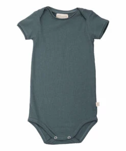 Nomas Organic Cotton Babygrow Peacock blue Minimalisma Fashion Baby