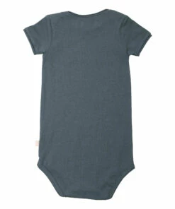 Nomas Organic Cotton Babygrow Peacock blue Minimalisma Fashion Baby -Baby Tops Elegant Store nomas organic cotton babygrow peacock blue minimalisma fashion baby 3