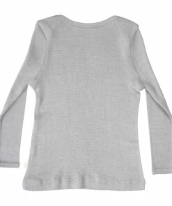 Obladi Silk and Cashmere T-shirt Grey Minimalisma Fashion Baby -Baby Tops Elegant Store obladi silk and cashmere t shirt grey minimalisma fashion baby 2