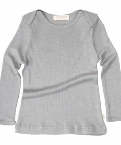 Obladi Silk and Cashmere T-shirt Grey Minimalisma Fashion Baby