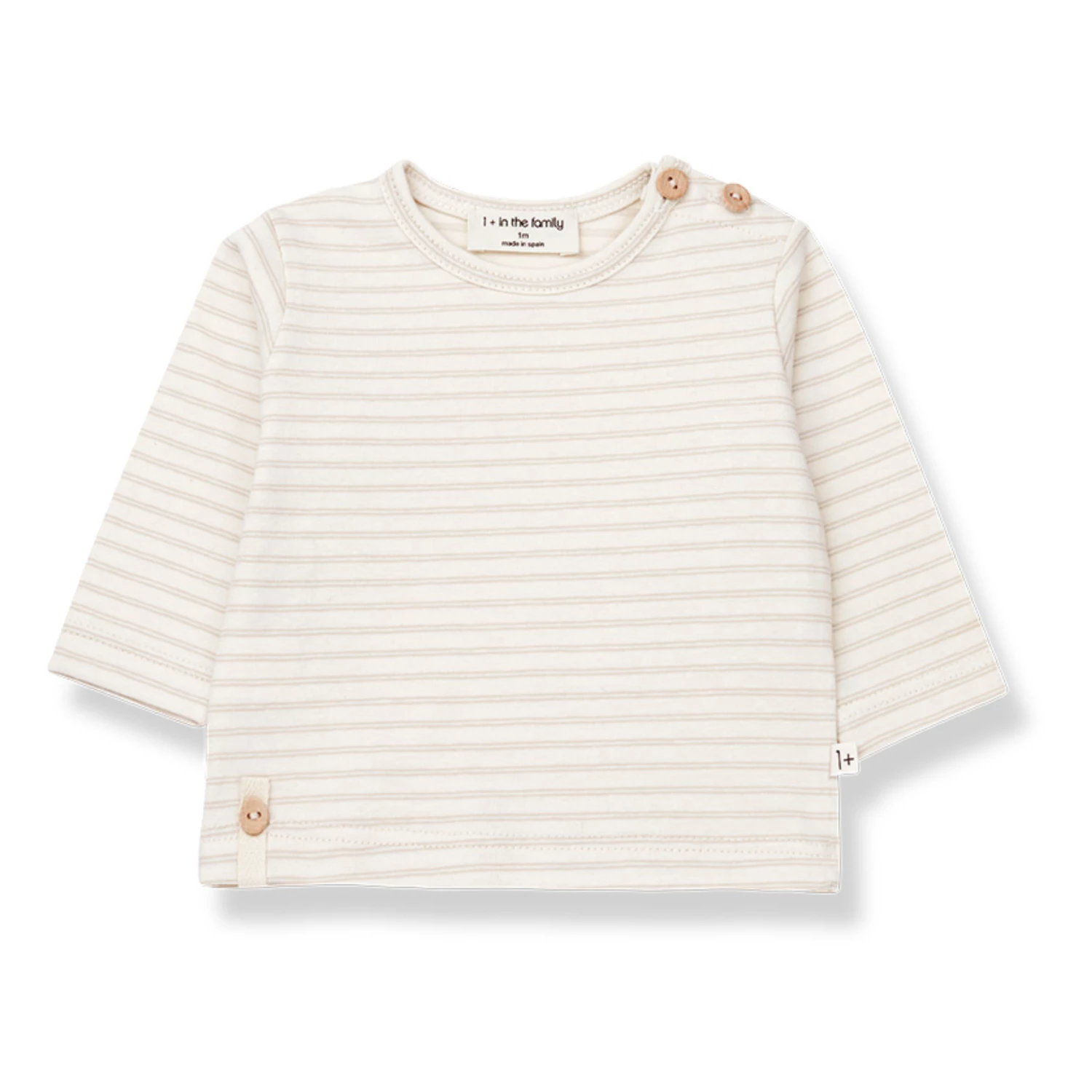 Odon Striped T-shirt Beige 1+ in the family Fashion Baby 1 Odon Striped T-shirt Beige 1+ in the family Fashion Baby