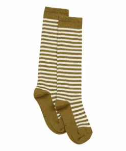 Organic Cotton Knee Socks Off white Gray Label Fashion Teen, Baby, Children