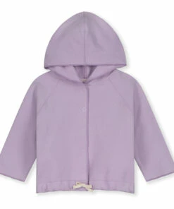 Organic CottoHoodie Lilac Gray Label Fashion Baby