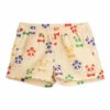 Organic Cotton and Linen Panda Shorts Beige Mini Rodini Fashion Baby, Children