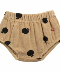 Organic Cotton Apple Bloomers - Iconic Collection - Yellow Bobo Choses Fashion Baby