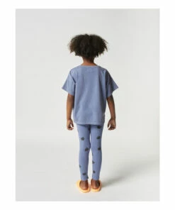 Organic Cotton Apple Leggings - Iconic Collection - Blue Bobo Choses Fashion Baby, Children -Baby Tops Elegant Store organic cotton apple leggings iconic collection organic cotton apple leggings iconic collection blue bobo choses fashion baby children 3