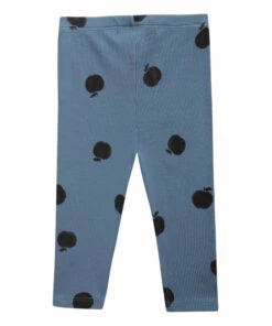 Organic Cotton Apple Leggings - Iconic Collection - Blue Bobo Choses Fashion Baby, Children -Baby Tops Elegant Store organic cotton apple leggings iconic collection organic cotton apple leggings iconic collection blue bobo choses fashion baby children 6