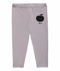 Organic Cotton Apple Leggings - Iconic Collection - Mauve Bobo Choses Fashion Baby