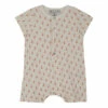 Organic Cotton Apple Playsuit Ecru Emile et Ida Fashion Baby