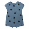 Organic Cotton Apple Playsuit - Iconic Collection - Blue Bobo Choses Fashion Baby