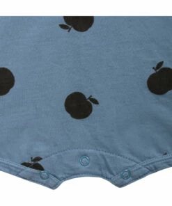 Organic Cotton Apple Playsuit - Iconic Collection - Blue Bobo Choses Fashion Baby -Baby Tops Elegant Store organic cotton apple playsuit iconic collection organic cotton apple playsuit iconic collection blue bobo choses fashion baby 2