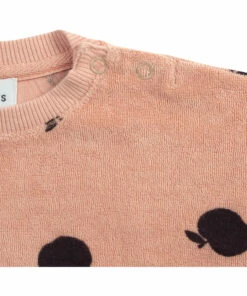 Organic Cotton Apple Sweatshirt - Iconic Collection - Apricot Bobo Choses Fashion Baby -Baby Tops Elegant Store organic cotton apple sweatshirt iconic collection organic cotton apple sweatshirt iconic collection apricot bobo choses fashion baby 3
