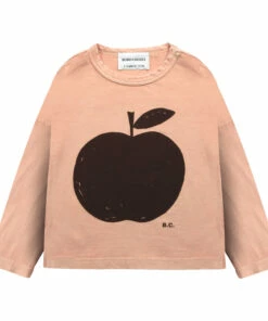 Organic Cotton Apple T-Shirt - Iconic Collection - Apricot Bobo Choses Fashion Baby, Children