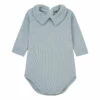 Organic Cotton Baby Bodysuit Blue Bonton Fashion Baby