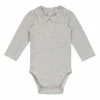 Organic Cotton Baby Bodysuit Grey Gray Label Fashion Baby