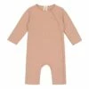 Organic Cotton Baby Jumpsuit Peach Gray Label Fashion Baby