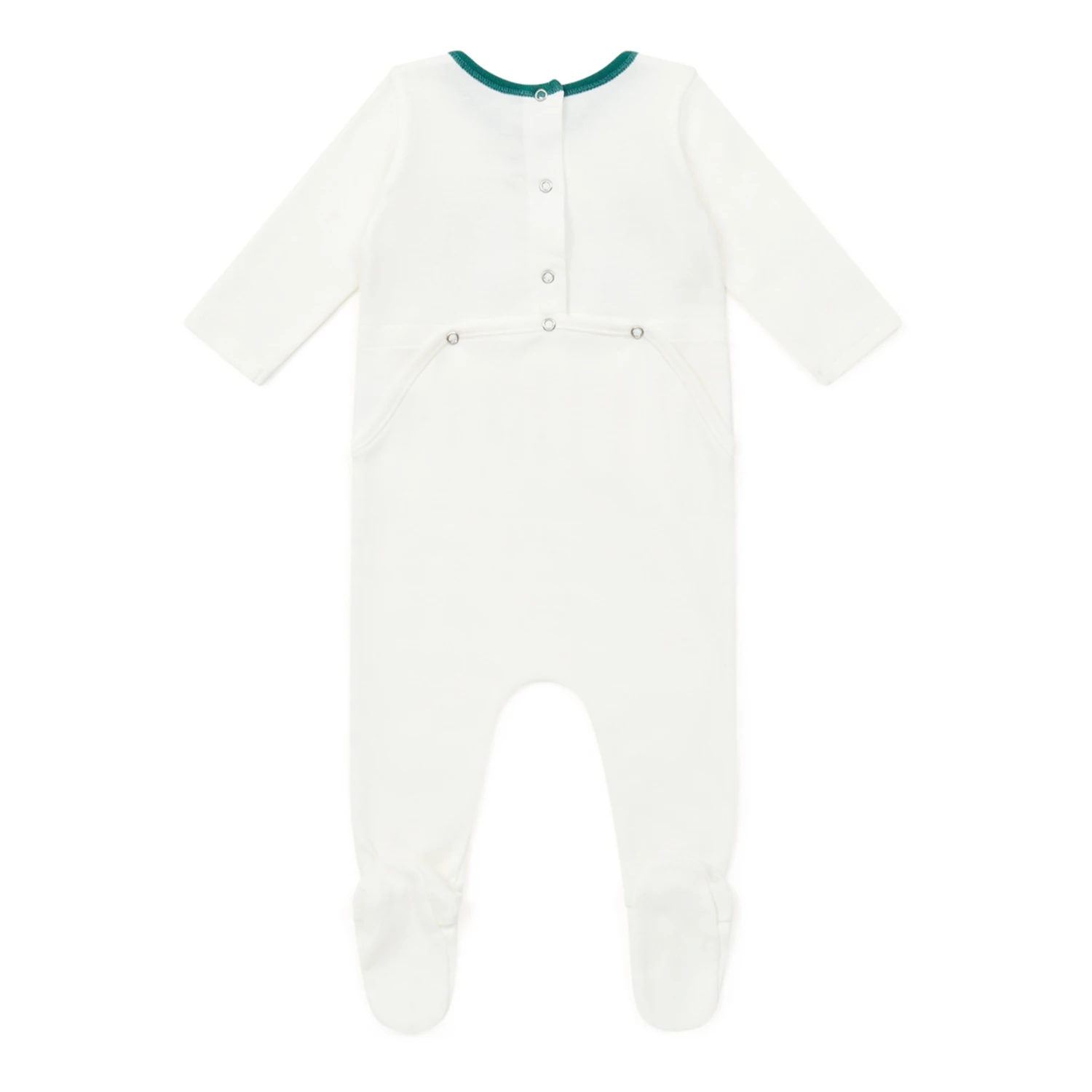 Organic Cotton Baby Pyjamas - Christmas Collection - Ecru Bonton Fashion Baby 3 Organic Cotton Baby Pyjamas - Christmas Collection - Ecru Bonton Fashion Baby - Image 3