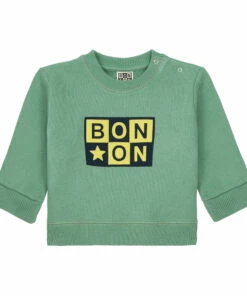 Organic Cotton Baby Sweatshirt Green Bonton Fashion Baby