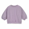 Organic Cotton Baby Sweatshirt Lilac Gray Label Fashion Baby