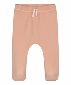 Organic Cotton Baby Trousers Dusty Pink Gray Label Fashion Baby