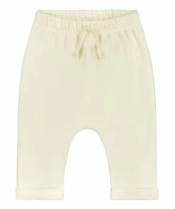 Organic Cotton Baby Trousers Off white Gray Label Fashion Baby