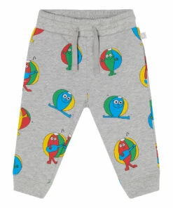 Organic Cotton Beach Ball Joggers Grey Stella McCartney Kids Fashion Baby