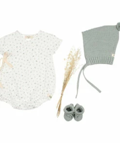 Organic Cotton Beanie Green water Búho Fashion Baby -Baby Tops Elegant Store organic cotton beanie green water b uacute ho fashion baby 2