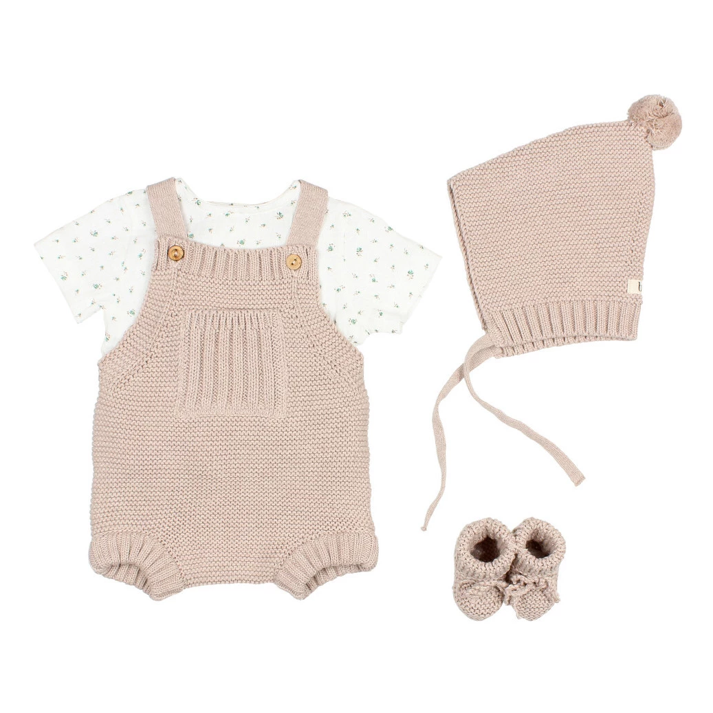 Organic Cotton Beanie Pale pink Búho Fashion Baby 3 Organic Cotton Beanie Pale pink Búho Fashion Baby - Image 3