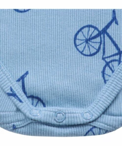 Organic Cotton Bicycle Babygrow Blue Bobo Choses Fashion Baby -Baby Tops Elegant Store organic cotton bicycle babygrow blue bobo choses fashion baby 2