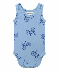Organic Cotton Bicycle Babygrow Blue Bobo Choses Fashion Baby