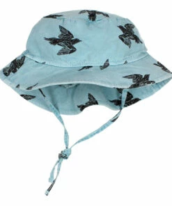 Organic Cotton Bird Baby Hat Light blue Búho Fashion Baby