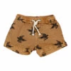 Organic Cotton Bird Swim Trunks Ochre Búho Fashion Baby