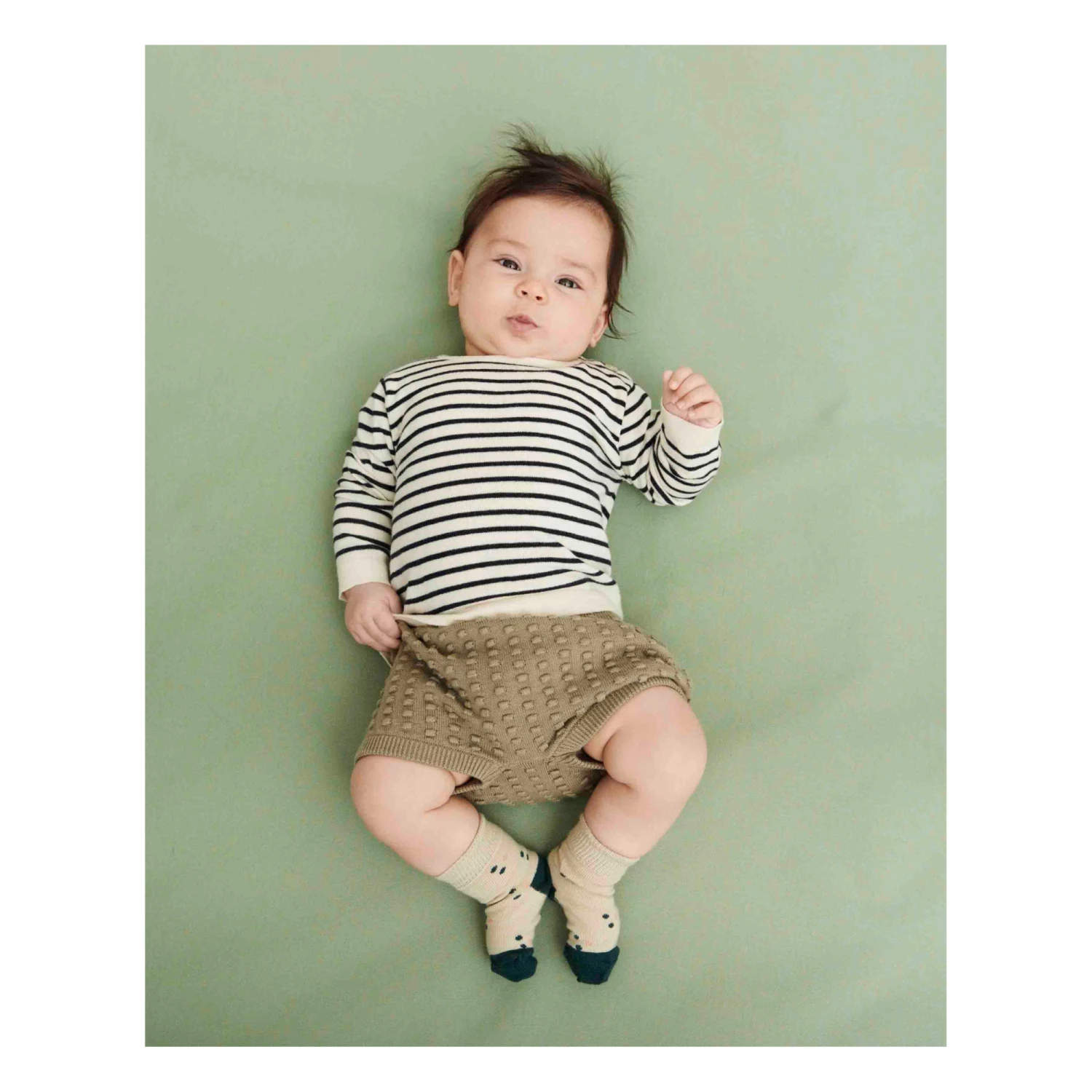 Organic Cotton Bloomers Khaki FUB Fashion Baby 2 Organic Cotton Bloomers Khaki FUB Fashion Baby - Image 2
