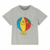 Organic Cotton Button-Up Beach Ball T-shirt Grey Stella McCartney Kids Fashion Baby