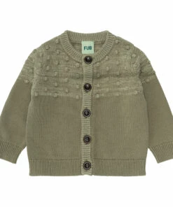 Organic Cotton Cardigan Khaki FUB Fashion Baby