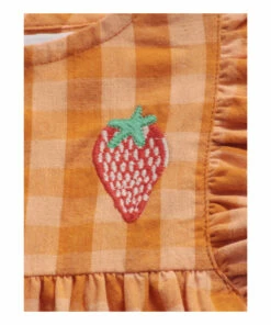 Organic Cotton Checked Dress Orange Bobo Choses Fashion Baby 11 Organic Cotton Checked Dress Orange Bobo Choses Fashion Baby -Baby Tops Elegant Store organic cotton checked dress orange bobo choses fashion baby 4