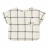 Organic Cotton Checked Shirt Ecru Búho Fashion Baby
