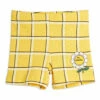 Organic Cotton Checked Shorts Yellow Mini Rodini Fashion Baby, Children