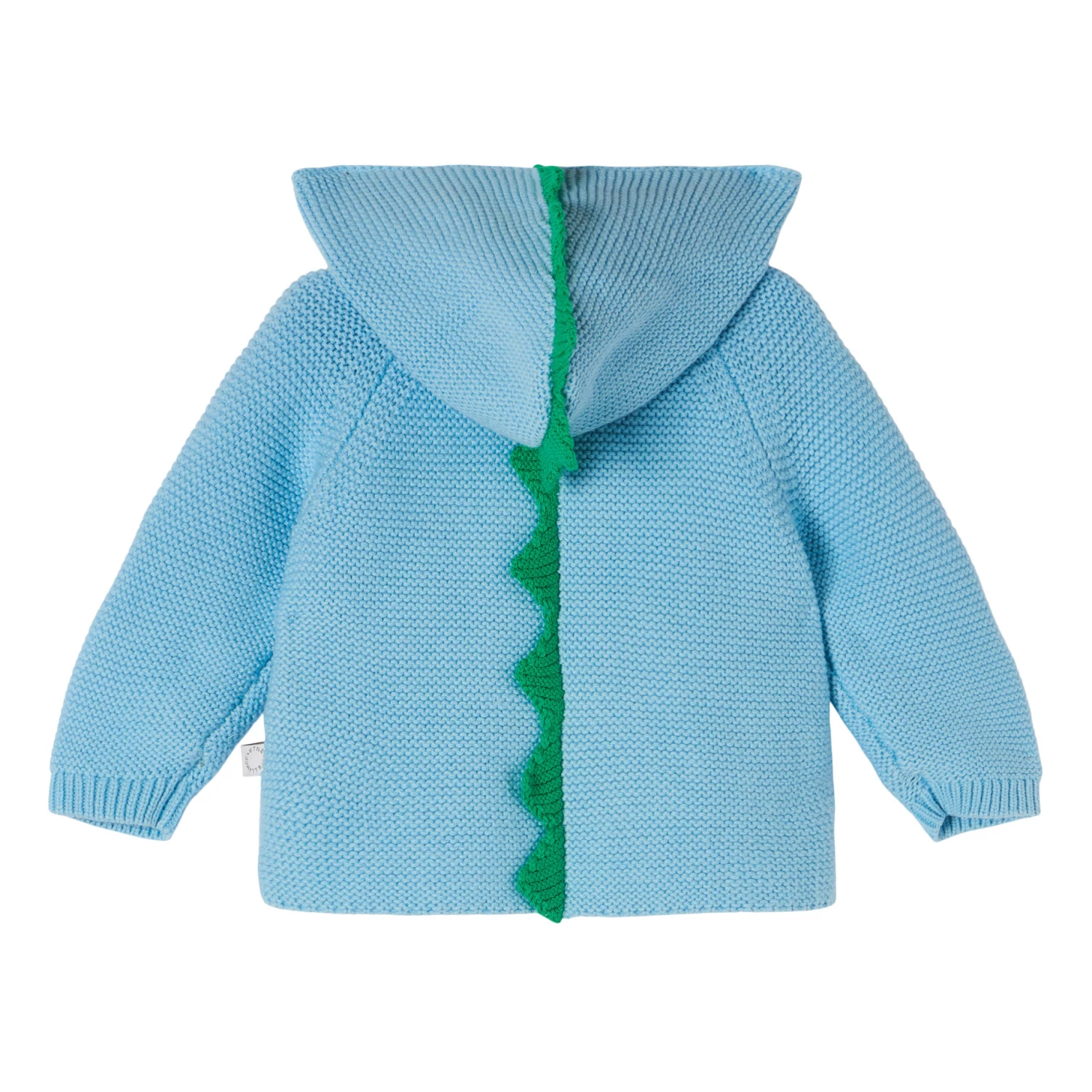 Organic Cotton Crocodile Hoodie Blue Stella McCartney Kids Fashion Baby 2 Organic Cotton Crocodile Hoodie Blue Stella McCartney Kids Fashion Baby - Image 2
