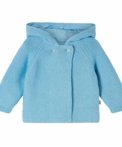 Organic Cotton Crocodile Hoodie Blue Stella McCartney Kids Fashion Baby