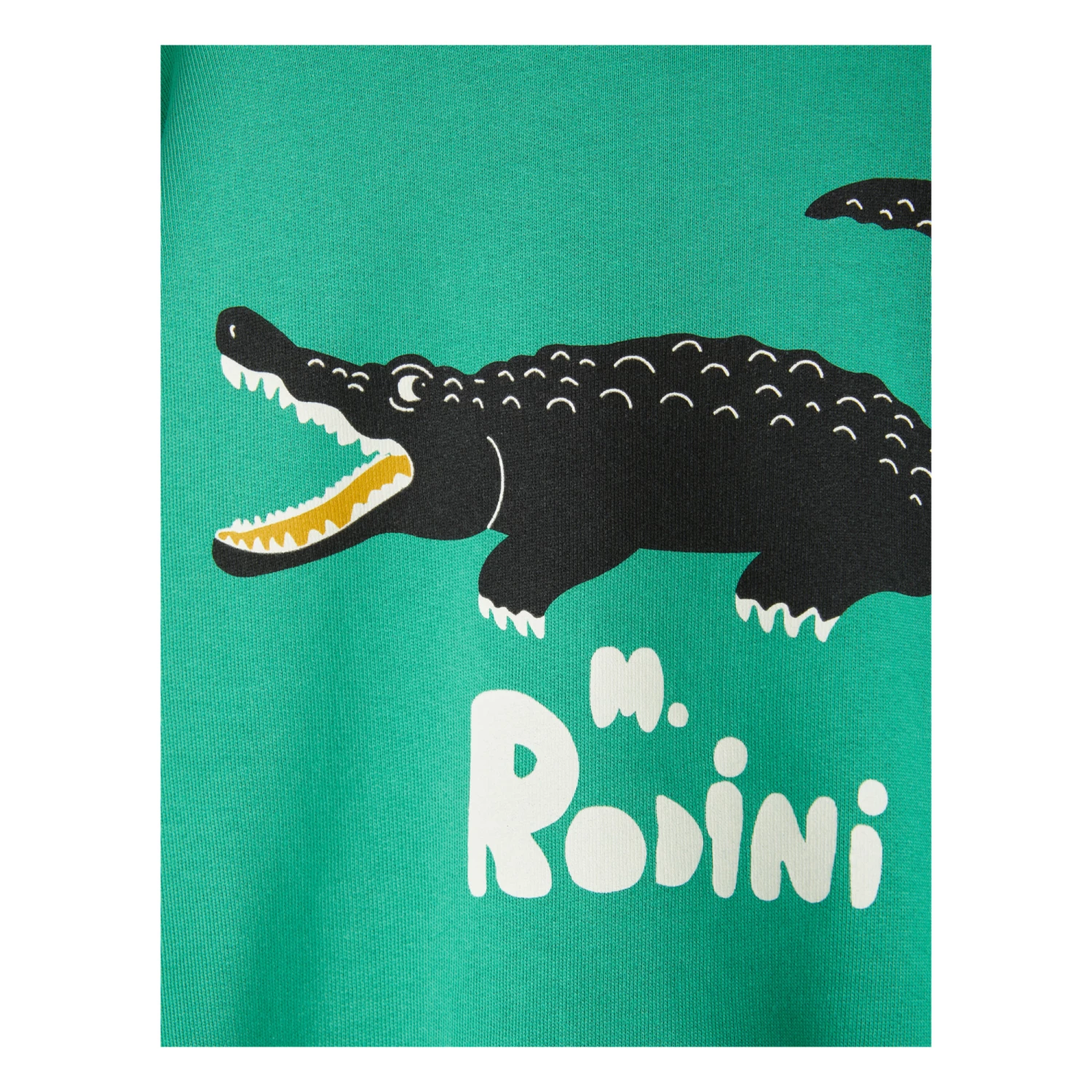 Organic Cotton Crocodile Sweatshirt Green Mini Rodini Fashion Baby, Children 2 Organic Cotton Crocodile Sweatshirt Green Mini Rodini Fashion Baby, Children - Image 2