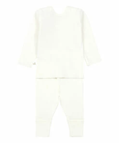 Organic Cotton Crop Top + Leggings Ecru Bonpoint Fashion Baby -Baby Tops Elegant Store organic cotton crop top leggingsorganic cotton crop top leggings ecru bonpoint fashion baby 1