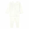 Organic Cotton Crop Top + Leggings Ecru Bonpoint Fashion Baby