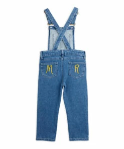 Organic Cotton Denim Overalls Denim blue Mini Rodini Fashion Baby, Children -Baby Tops Elegant Store organic cotton denim overalls denim blue mini rodini fashion baby children 4