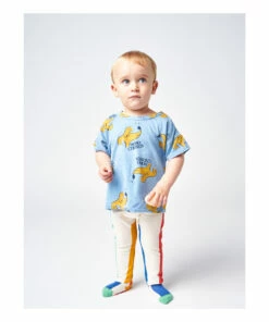 Organic Cotton Dog Baby T-shirt Blue Bobo Choses Fashion Baby -Baby Tops Elegant Store organic cotton dog baby t shirt blue bobo choses fashion baby 3